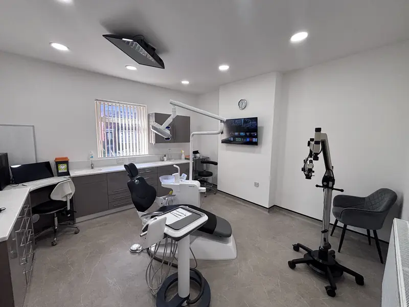 A modern treatment room at Deepcar Dental Care